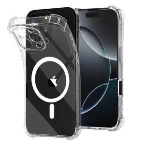 Husa pentru iPhone 16 Pro - Techsuit Shockproof Clear Silicone MagSafe - Clear - Img 1
