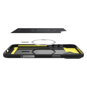 Husa pentru iPhone 16 - Spigen Rugged Armor MagSafe - Black - Img 7