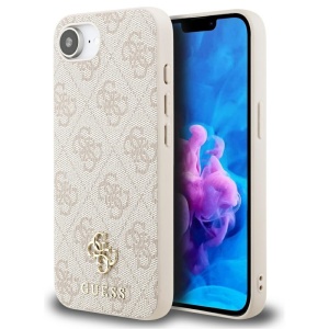 Husa pentru iPhone 16e - Guess Hardcase 4G Classic MagSafe (GUHMPSE4P4SM4MP) - Pink - Img 1