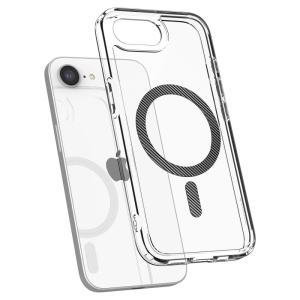 Husa pentru iPhone 16e - Spigen Ultra Hybrid MagSafe - Carbon Fiber - Img 4