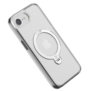 Husa pentru iPhone 16e - Torras Ostand Spin MagSafe Series - Clear - Img 3
