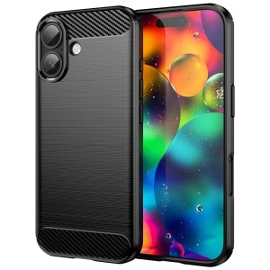Husa pentru iPhone 17 - Techsuit Carbon Silicone - Black - Img 1