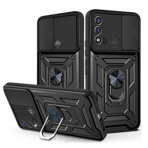 Husa pentru Motorola Moto E20 / E30 / E40 - Techsuit CamShield Series - Black - Img 1