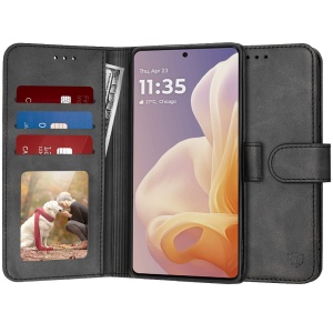 Husa pentru Motorola Moto G85 - Techsuit Diary Book - Black - Img 1