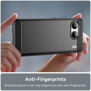 Husa pentru OnePlus Nord 4 - Techsuit Carbon Silicone - Black - Img 3