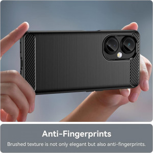 Husa pentru OnePlus Nord CE 3 Lite - Techsuit Carbon Silicone - Black - Img 4