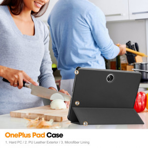 Husa pentru OnePlus Pad - Techsuit FoldPro - Black - Img 7