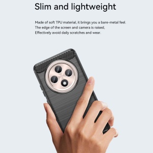 Husa pentru Oppo Reno12 F 4G / Reno12 F 5G / Reno12Â FS - Techsuit Carbon Silicone - Blue - Img 4