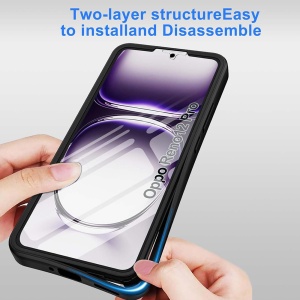 Husa pentru Oppo Reno12 Pro + Folie - Techsuit ColorVerse 360 Series - Black - Img 13