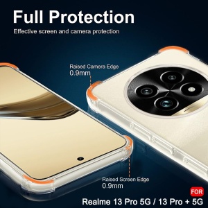 Husa pentru Realme 13 Pro / 13 Pro+ - Techsuit Shockproof Clear Silicone - Clear - Img 8