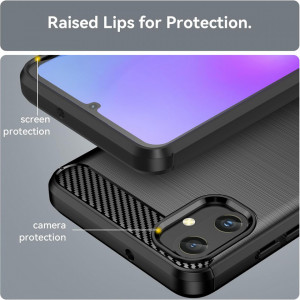 Husa pentru Samsung Galaxy A05 - Techsuit Carbon Silicone - Black - Img 6