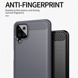 Husa pentru Samsung Galaxy A12 / A12 Nacho - Techsuit Carbon Silicone - Black - Img 5