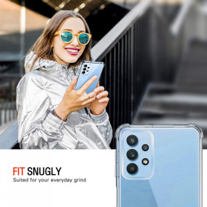 Husa pentru Samsung Galaxy A32 4G - Techsuit Shockproof Clear Silicone - Clear - Img 2