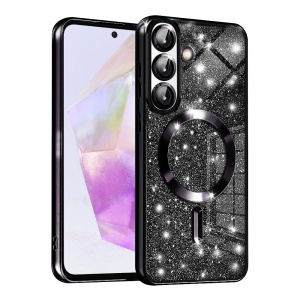 Husa pentru Samsung Galaxy A36 5G - Techsuit Luxury Glitter MagSafe - Black