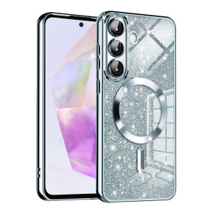 Husa pentru Samsung Galaxy A36 5G - Techsuit Luxury Glitter MagSafe - Light Blue