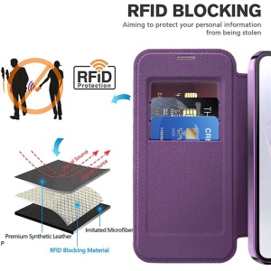 Husa pentru Samsung Galaxy A36 5G - Techsuit SmartMag Book Case - Purple - Img 5