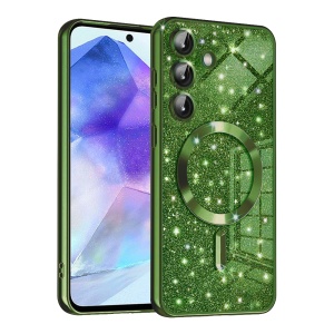 Husa pentru Samsung Galaxy A55 5G - Techsuit Luxury Glitter MagSafe - Deep Green