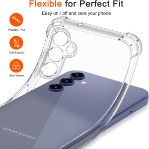 Husa pentru Samsung Galaxy S10 Lite - Techsuit Shockproof Clear Silicone - Clear - Img 2