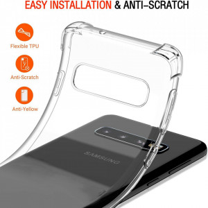 Husa pentru Samsung Galaxy S10 - Techsuit Shockproof Clear Silicone - Clear - Img 5