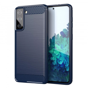 Husa pentru Samsung Galaxy S20 FE / S20 FE 5G - Techsuit Carbon Silicone - Blue - Img 1