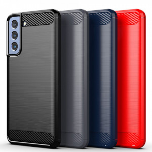Husa pentru Samsung Galaxy S22 5G - Techsuit Carbon Silicone - Black - Img 6