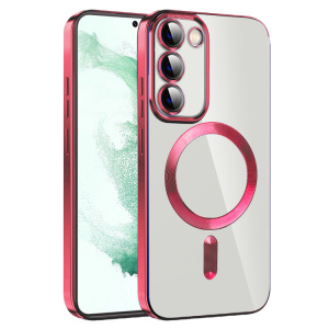 Husa pentru Samsung Galaxy S22 5G - Techsuit Luxury Crystal MagSafe - Red - Img 2