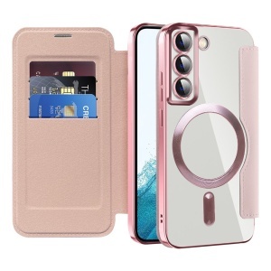Husa pentru Samsung Galaxy S22 5G - Techsuit SmartMag Book Case - Pink - Img 1
