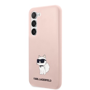Husa pentru Samsung Galaxy S23 Plus - Karl Lagerfeld Silicone (KLHCS23MSNCHBCP) - Pink Choupette - Img 3