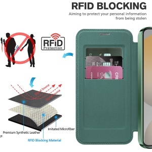 Husa pentru Samsung Galaxy S23 Plus - Techsuit SmartMag Book Case - Green - Img 5