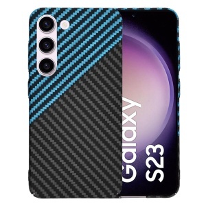 Husa pentru Samsung Galaxy S23 - Techsuit Carbonite FiberShell - Blue Pulse - Img 1