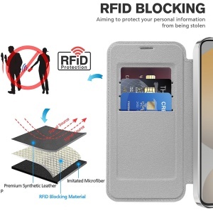 Husa pentru Samsung Galaxy S23 - Techsuit SmartMag Book Case - Gray - Img 5