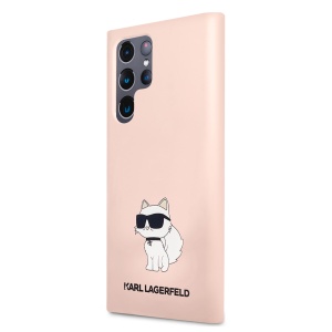 Husa pentru Samsung Galaxy S23 Ultra - Karl Lagerfeld Silicone (KLHCS23LSNCHBCP) - Pink Choupette - Img 2
