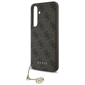 Husa pentru Samsung Galaxy S24 FE - Guess Hardcase 4G Charms Collection (GUHCS24FEGF4GBR) - Brown - Img 3
