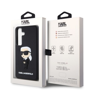 Husa pentru Samsung Galaxy S24 - Karl Lagerfeld 3D Design (KLHCS24S3DRKINK) - Rubber Ikonik - Img 7