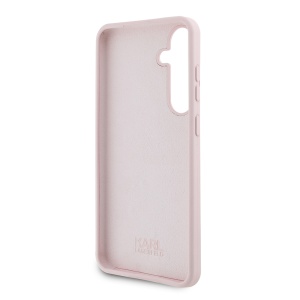 Husa pentru Samsung Galaxy S24 Plus - Karl Lagerfeld Silicone (KLHCS24MSMHCNPP) - Pink Choupette Metal Pin - Img 4