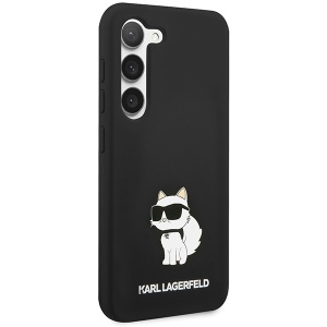 Husa pentru Samsung Galaxy S24 Plus - Karl Lagerfeld Silicone (KLHCS24MSNCHBCK) - Choupette - Img 6