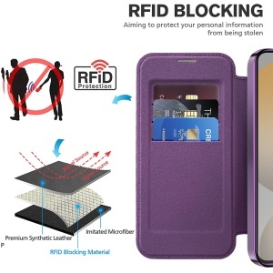Husa pentru Samsung Galaxy S24 Plus - Techsuit SmartMag Book Case - Purple - Img 5