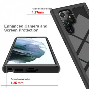 Husa pentru Samsung Galaxy S24 Ultra + Folie - Techsuit Defense360 Pro - Black - Img 5
