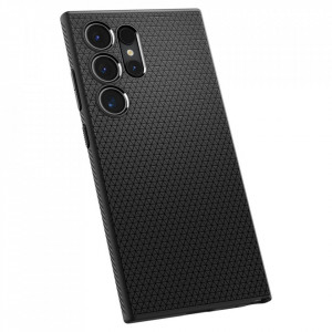 Husa pentru Samsung Galaxy S24 Ultra - Spigen Liquid Air - Matte Black - Img 4