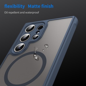Husa pentru Samsung Galaxy S24 Ultra - Techsuit HaloFrost II MagSafe - Navy Blue - Img 6