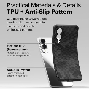 Husa pentru Samsung Galaxy S25 Edge - Ringke Onyx Design - Camo Black - Img 3