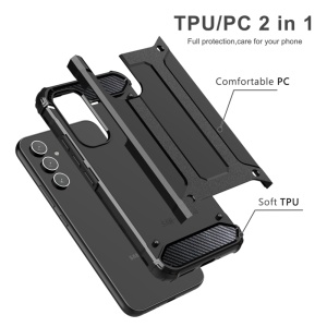 Husa pentru Samsung Galaxy S25 Edge - Techsuit Hybrid Armor - Black - Img 4