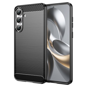 Husa pentru Samsung Galaxy S25 FE - Techsuit Carbon Silicone - Black