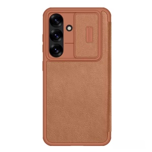Husa pentru Samsung Galaxy S25 - Nillkin Qin Pro Leather Case - Brown - Img 1