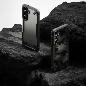 Husa pentru Samsung Galaxy S25 Plus - Ringke Fusion X Design - Camo Black - Img 7