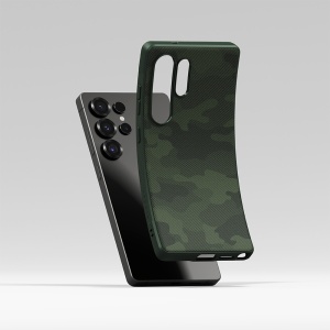 Husa pentru Samsung Galaxy S25 - Ringke Onyx Design - Camo Black - Img 7