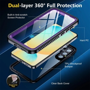 Husa pentru Samsung Galaxy S25 - ShellBox Waterproof IP68 Case - Black - Img 5