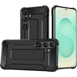 Husa pentru Samsung Galaxy S25 - Techsuit Hybrid Armor - Black - Img 1