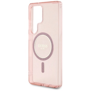 Husa pentru Samsung Galaxy S25 Ultra - Guess IML Glitter Circle MagSafe (GUHMS25LHFGEREP) - Pink - Img 5