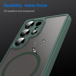 Husa pentru Samsung Galaxy S25 Ultra - Techsuit HaloFrost II MagSafe - Green - Img 6